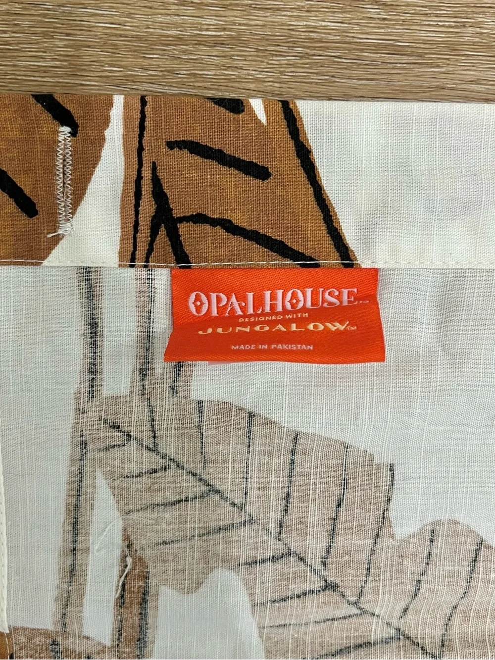 NWT OpalHouse Jungalow Paradise Print Shower Curtain 72”x72”